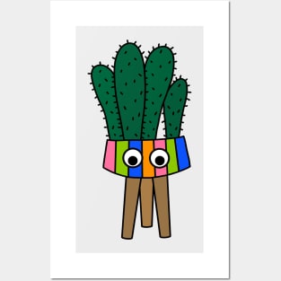 Cute Cactus Design #218: Cacti In Nice Planter Posters and Art